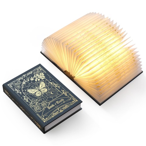 Lampada libro pieghevole
