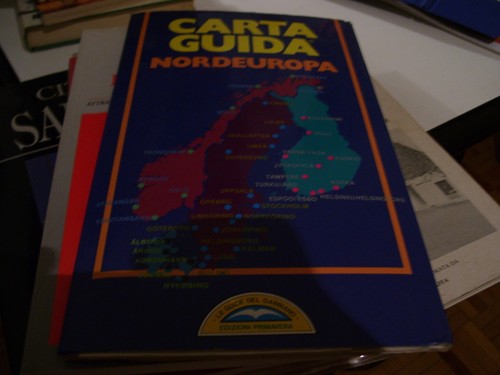 Libro carta guida - carta, europa