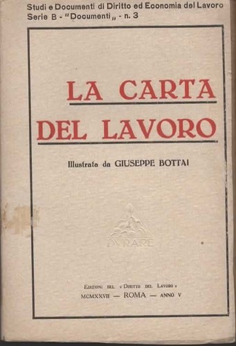 Libro carta del lavoro - libro,